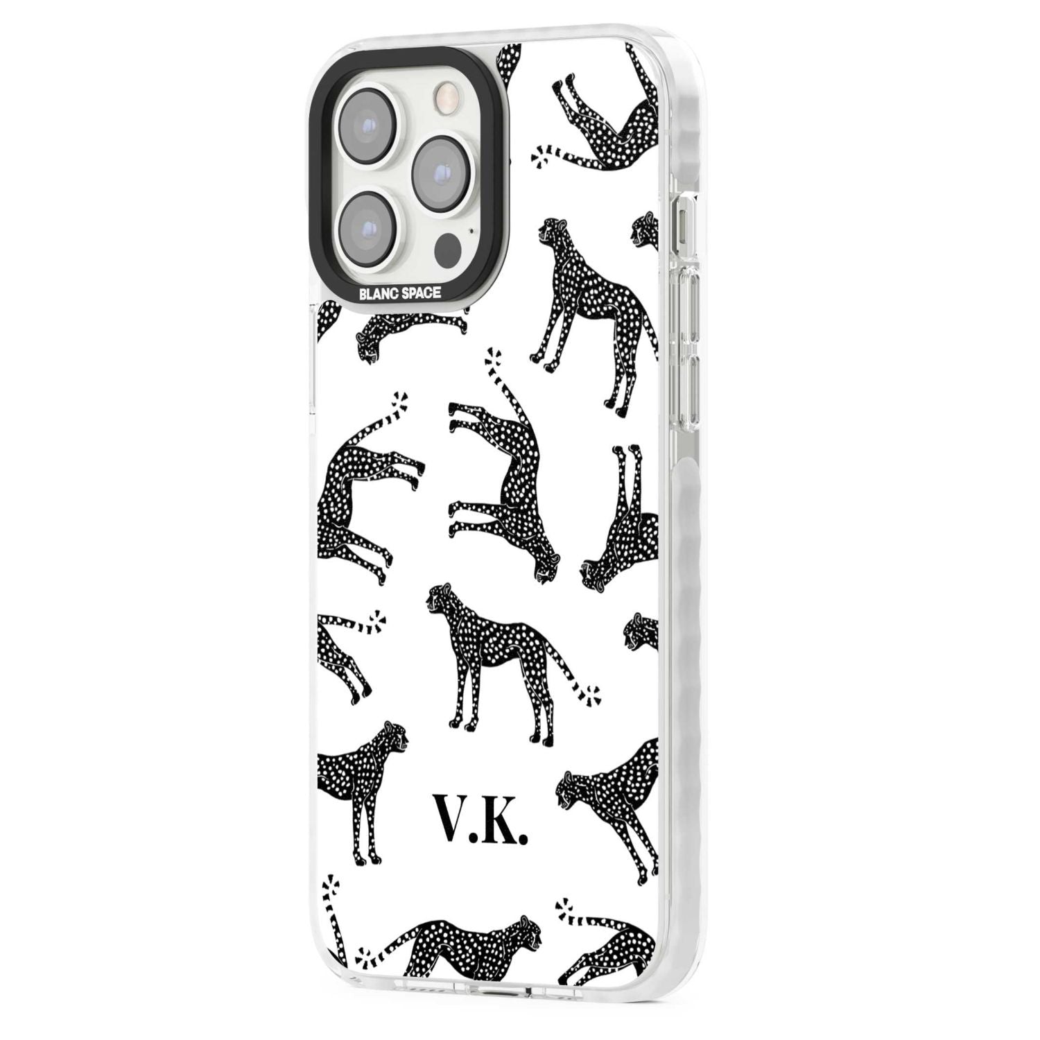 Personalised Black & White Cheetah Pattern