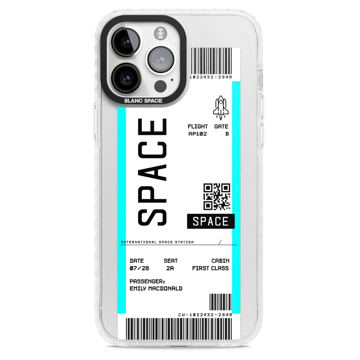 Personalised Space Space Travel Ticket