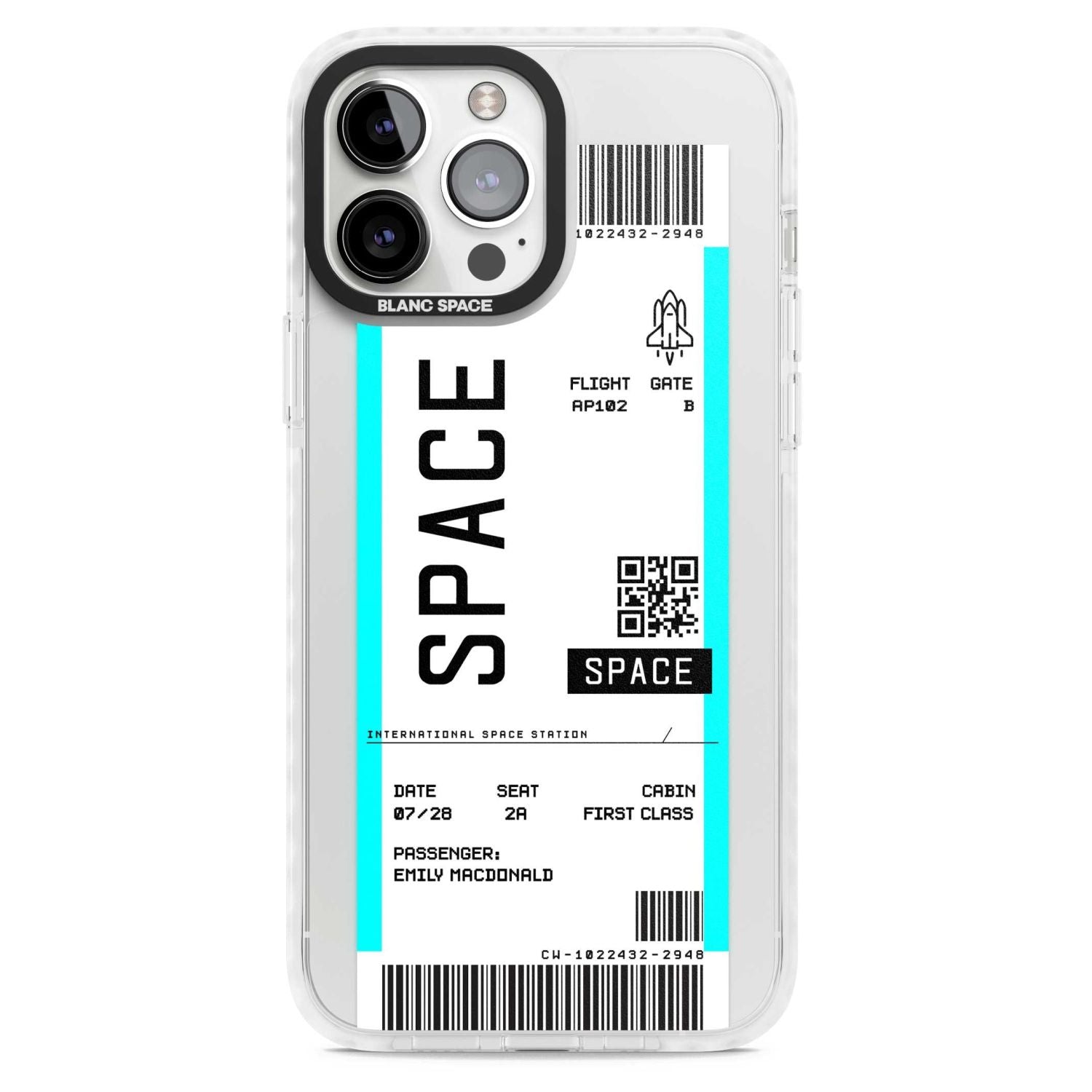 Personalised Space Travel Ticket