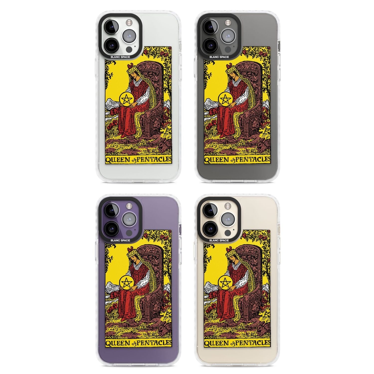 Personalised Queen Of Pentacles Tarot Card (Color)