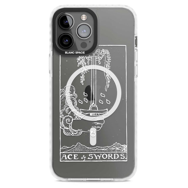 Personalised Ace of Swords Tarot Card - White Transparent