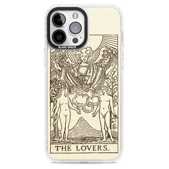 Personalised The Lovers Tarot Card - Solid Cream