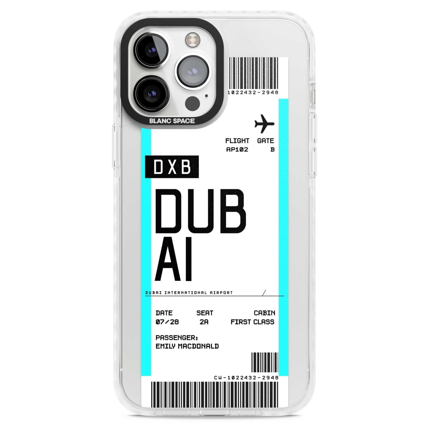 Personalised Dubai Boarding Pass