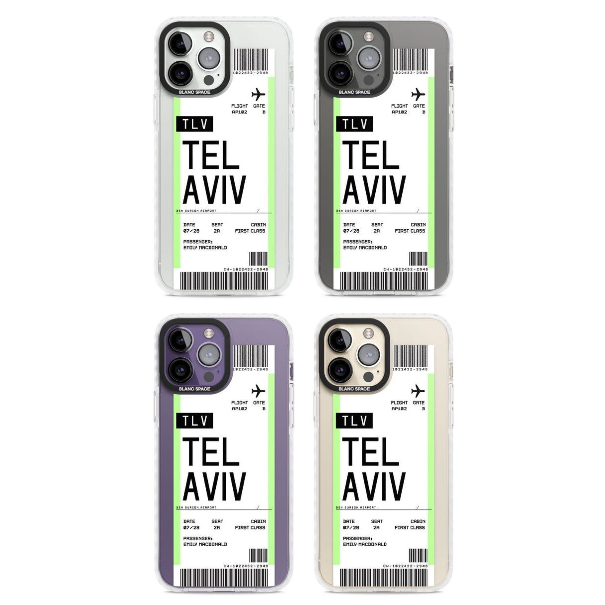 Personalised Tel Aviv Boarding Pass