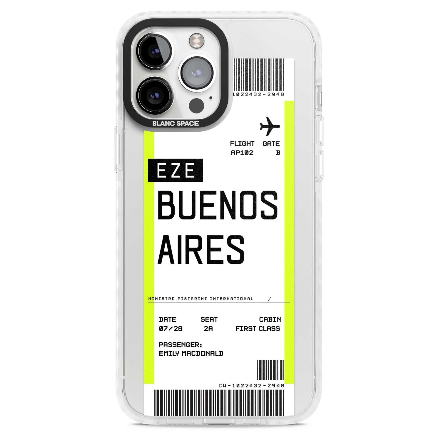 Personalised Buenos Aires Boarding Pass