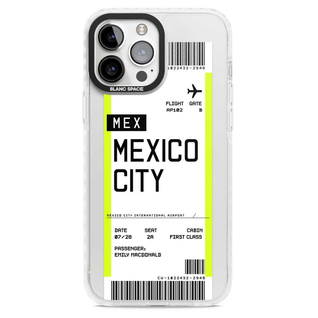 Personalised Mexico City Boarding Pass