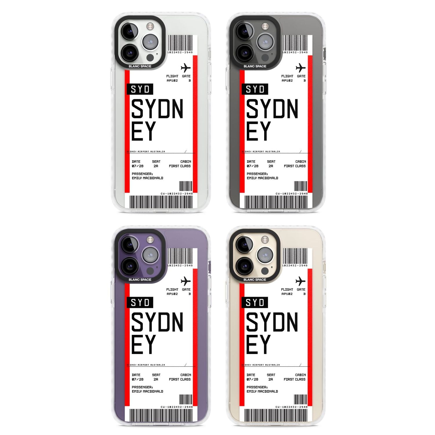 Personalised Sydney Boarding Pass