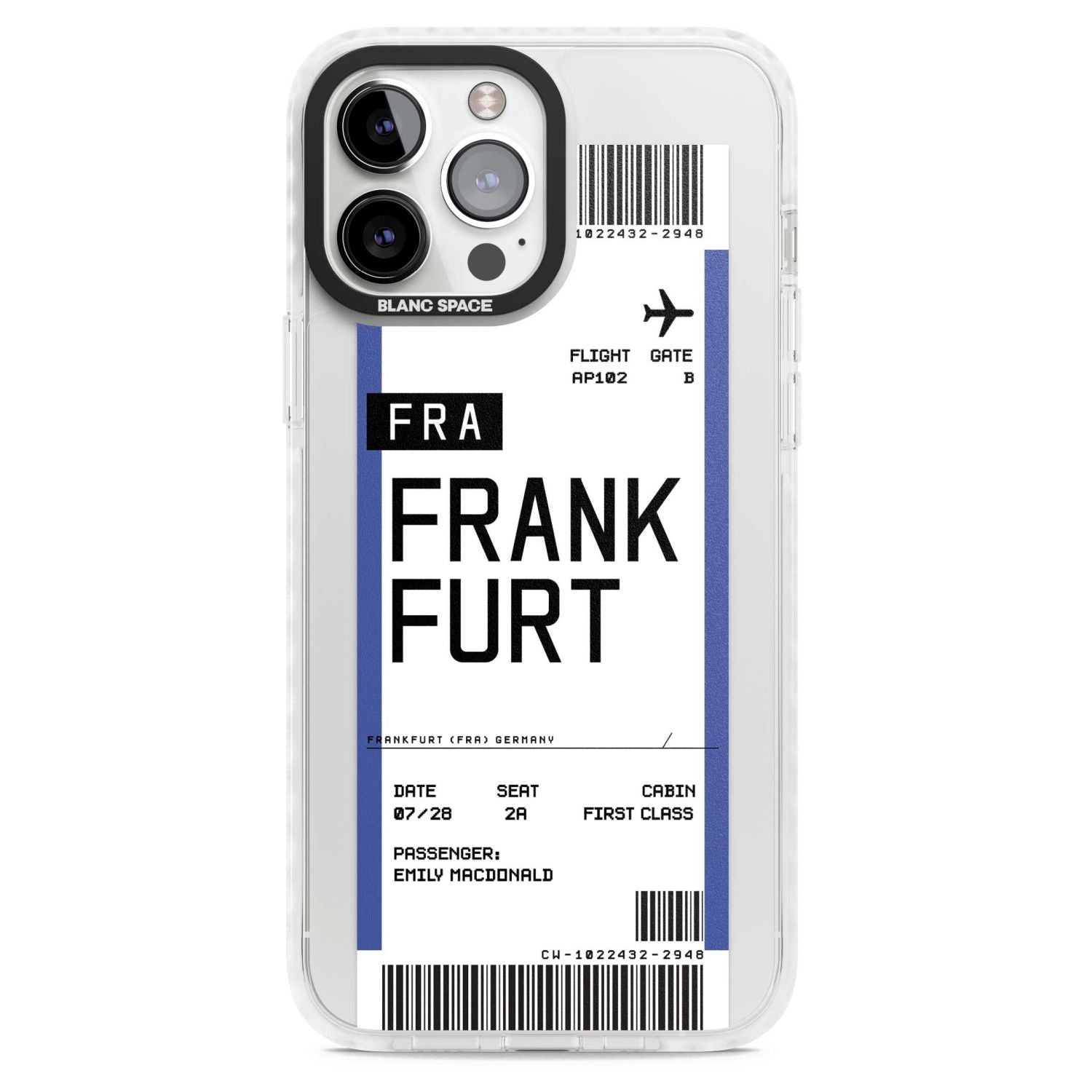 Personalised Frankfurt Boarding Pass