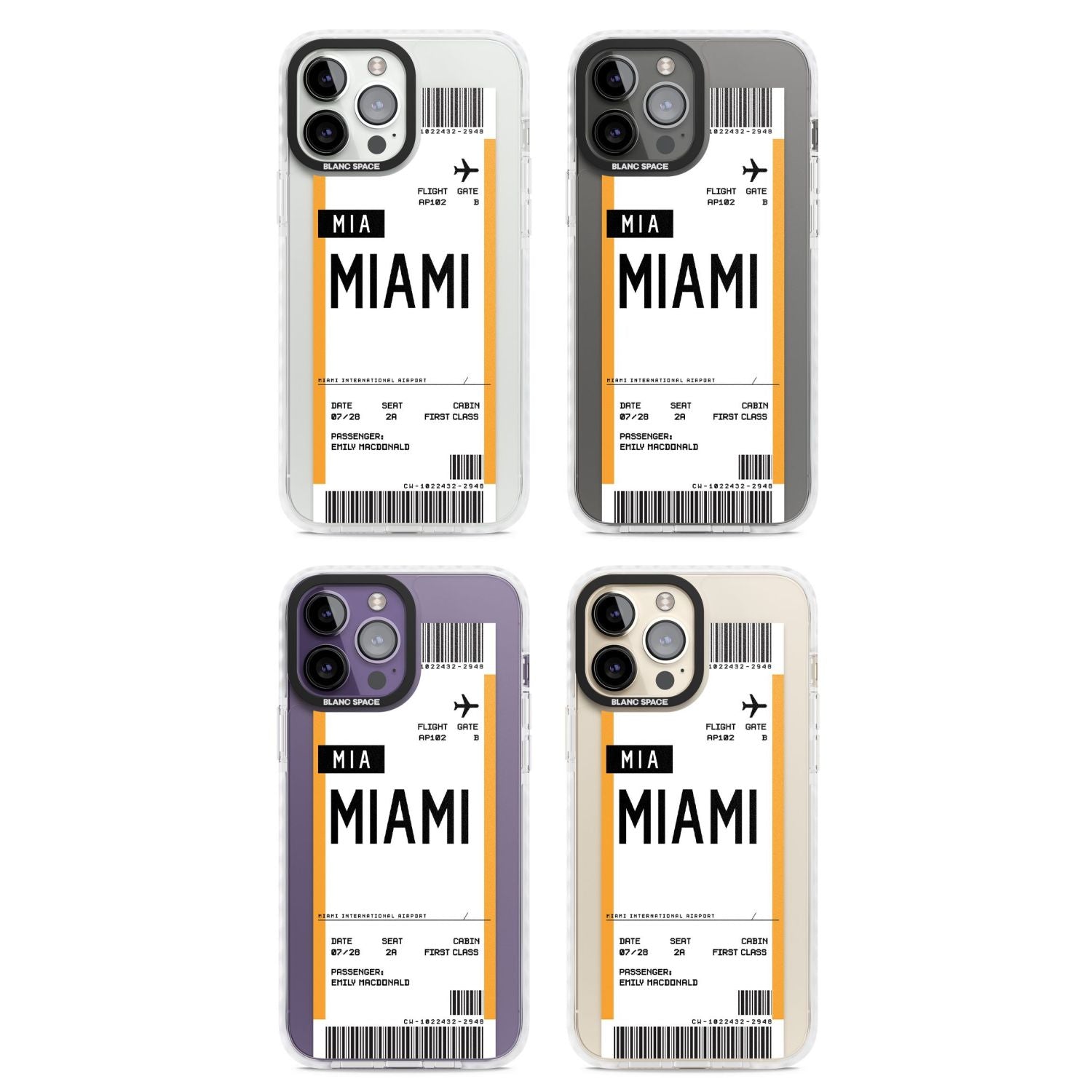Personalised Miami Boarding Pass