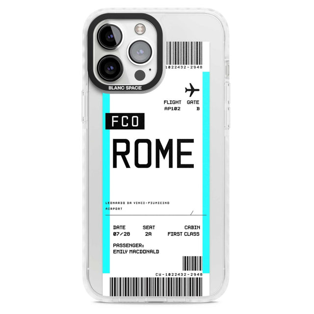 Personalised Rome Boarding Pass