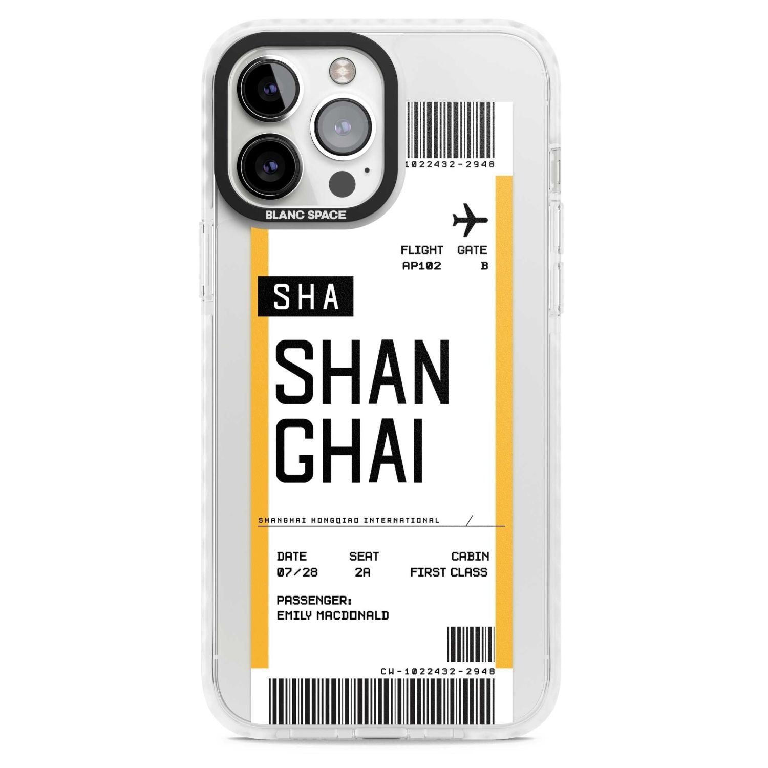 Personalised Shangai Boarding Pass