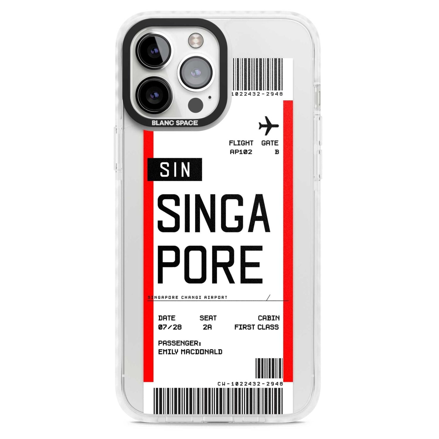 Personalised Singapore Boarding Pass