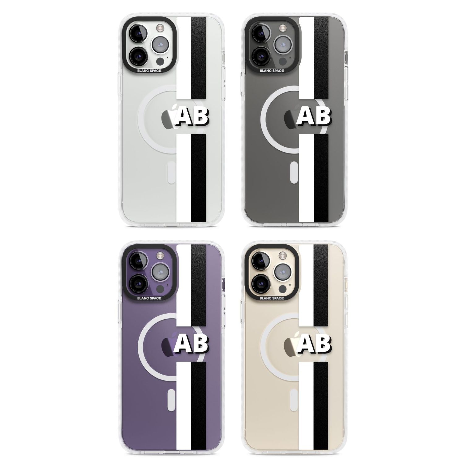 Personalised Bold Two Stripe Name