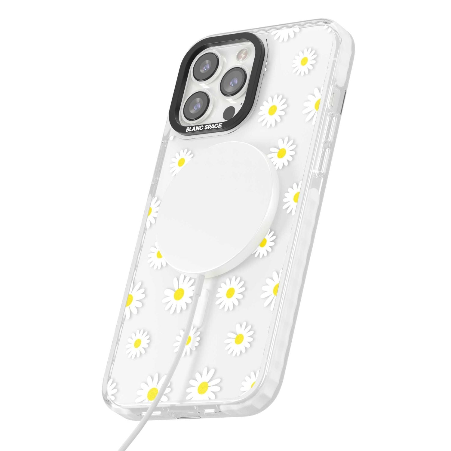 White Daisy Pattern (Clear)