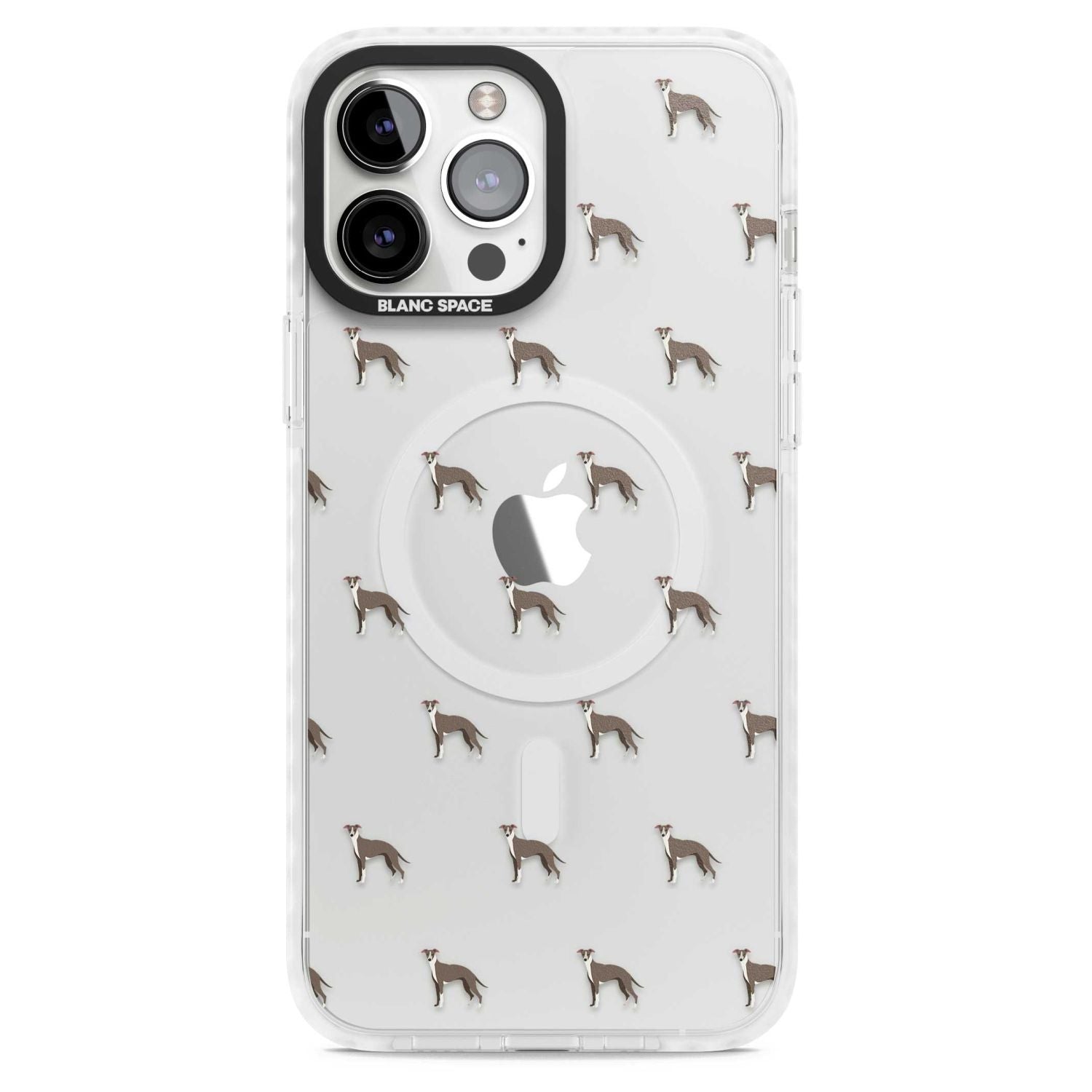 Whippet Dog Pattern Clear