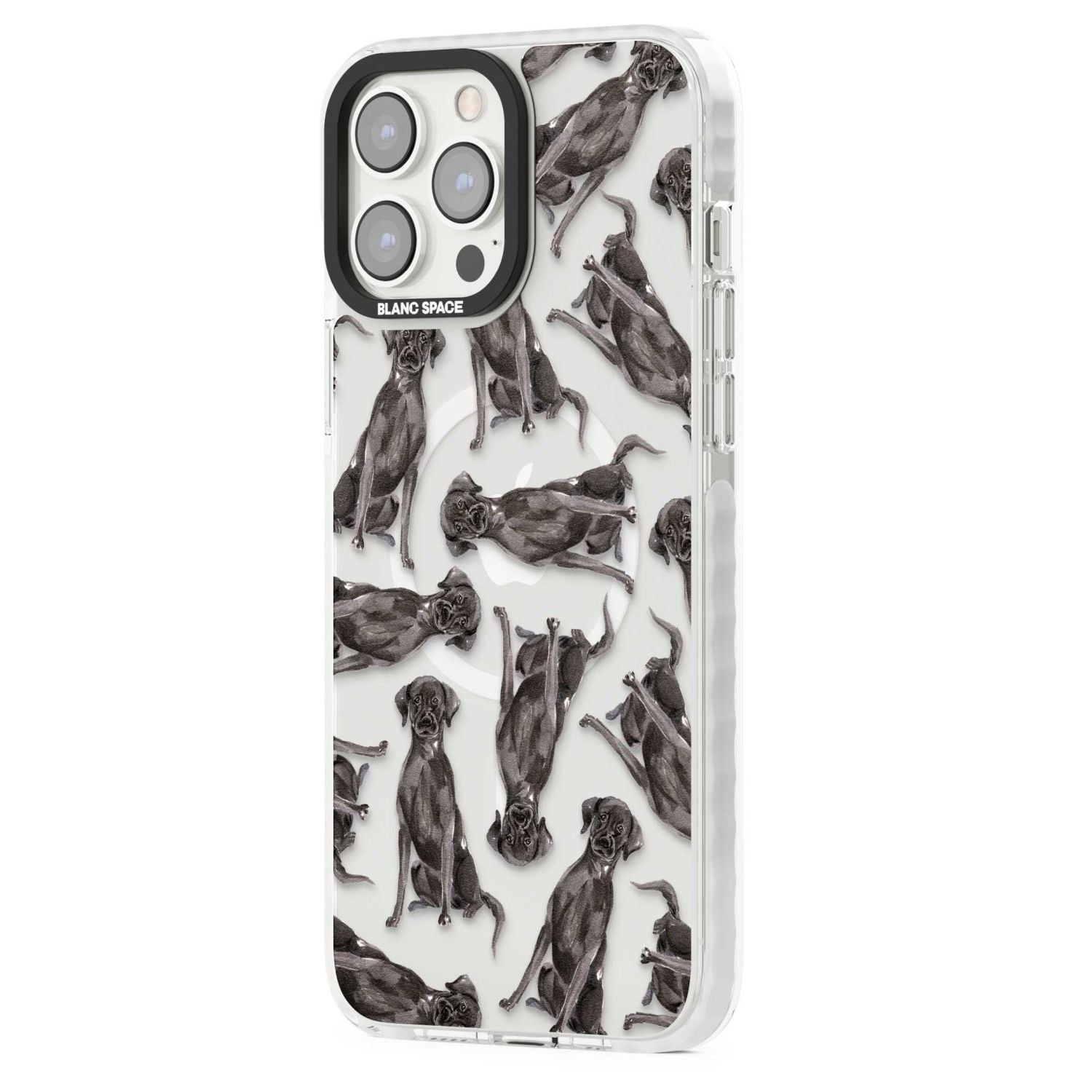 Black Labrador Watercolor Pattern