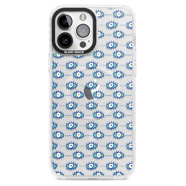 Crazy Eyes (Clear) Psychedelic Eyes Pattern