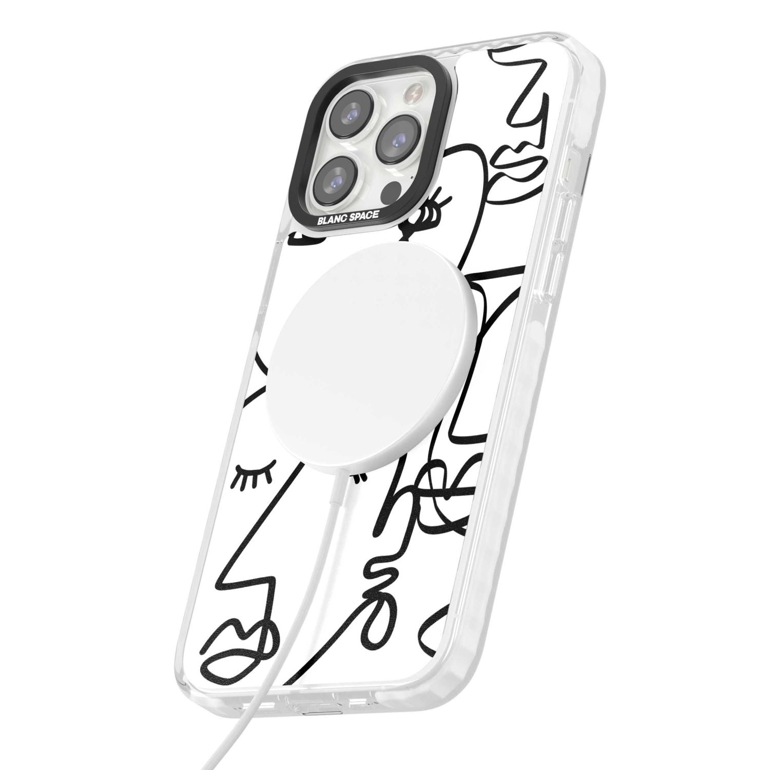 Abstract Line Art Black White