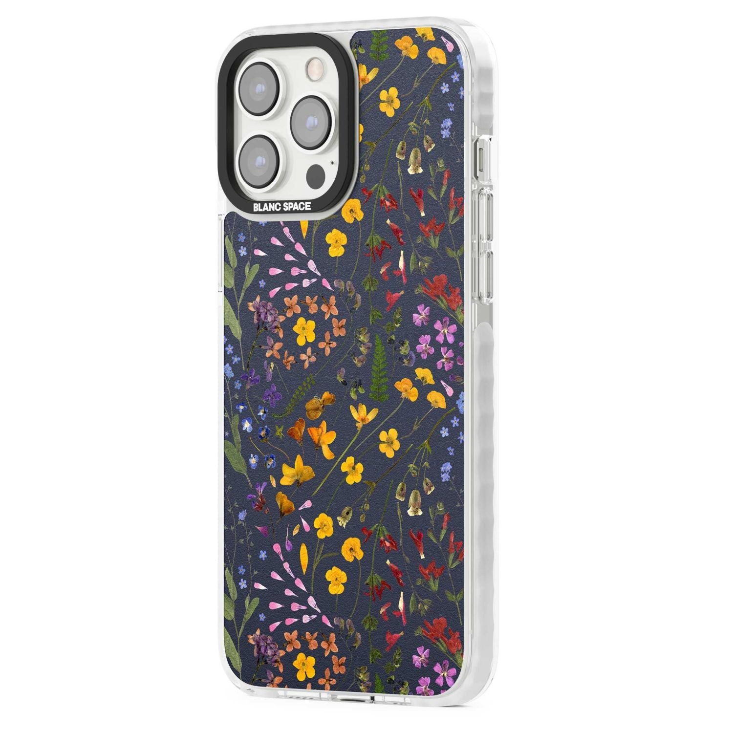 Wildflower Leaves Cluster Navy