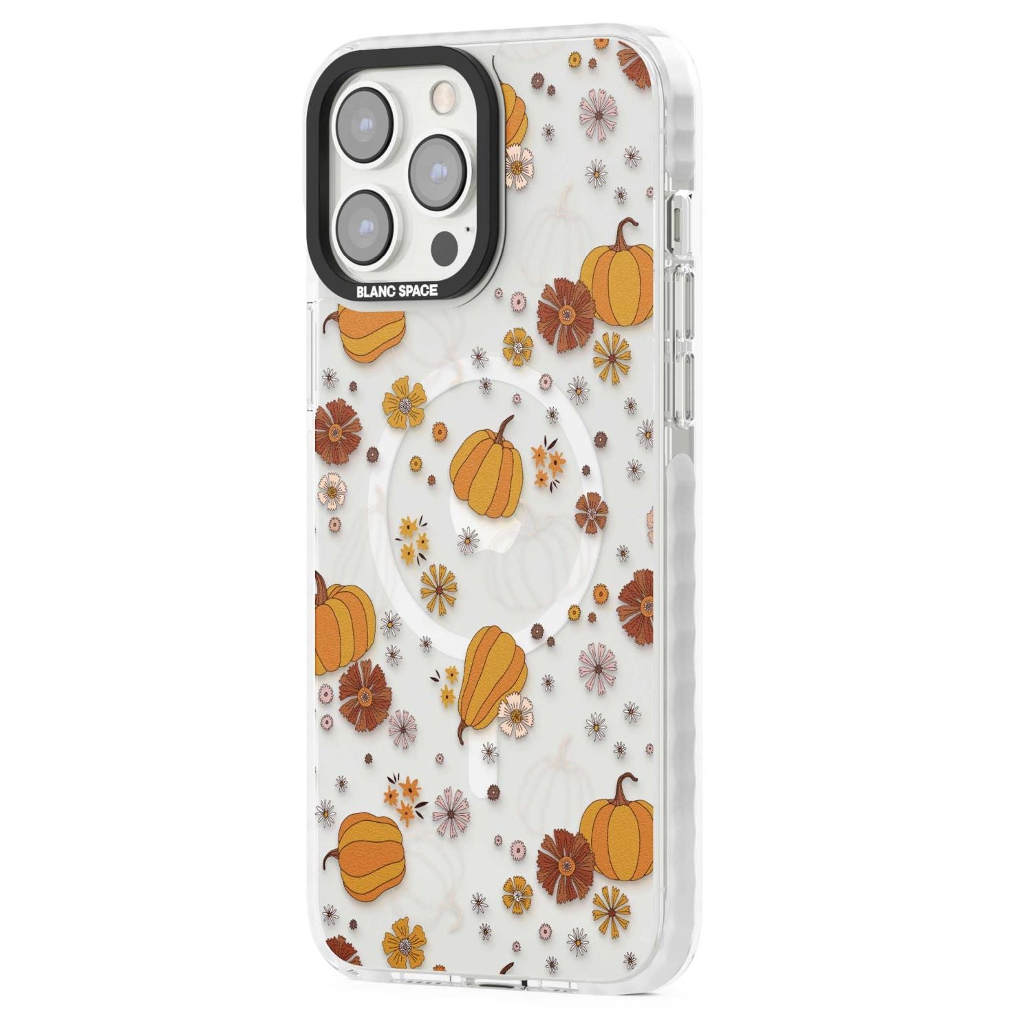 Halloween Pumpkins And Flowers