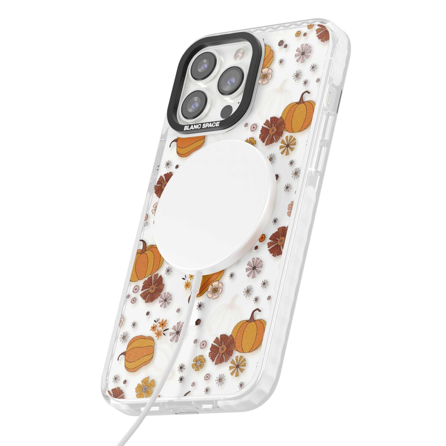 Halloween Pumpkins And Flowers