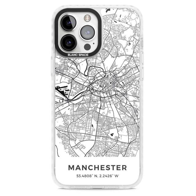 Map of Manchester, England