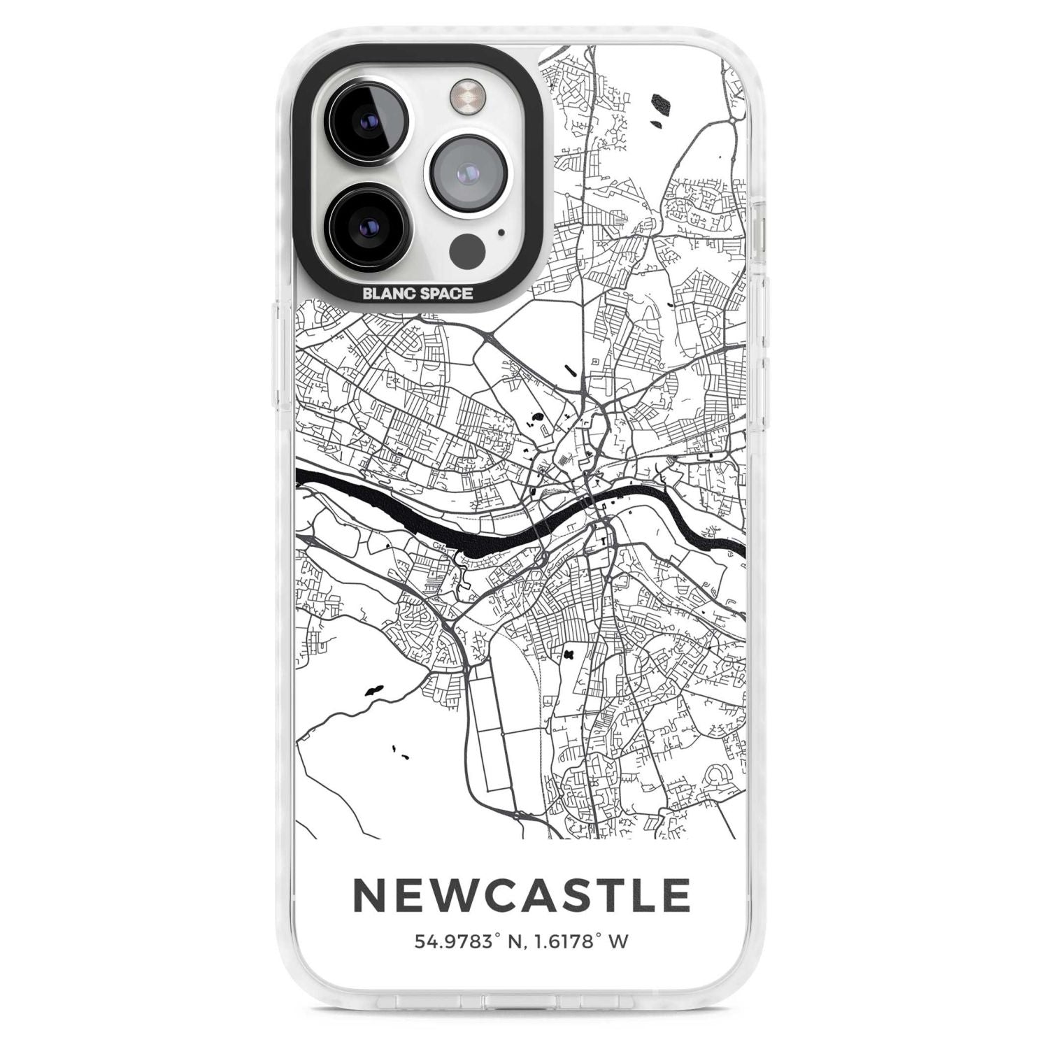 Map of Newcastle, England