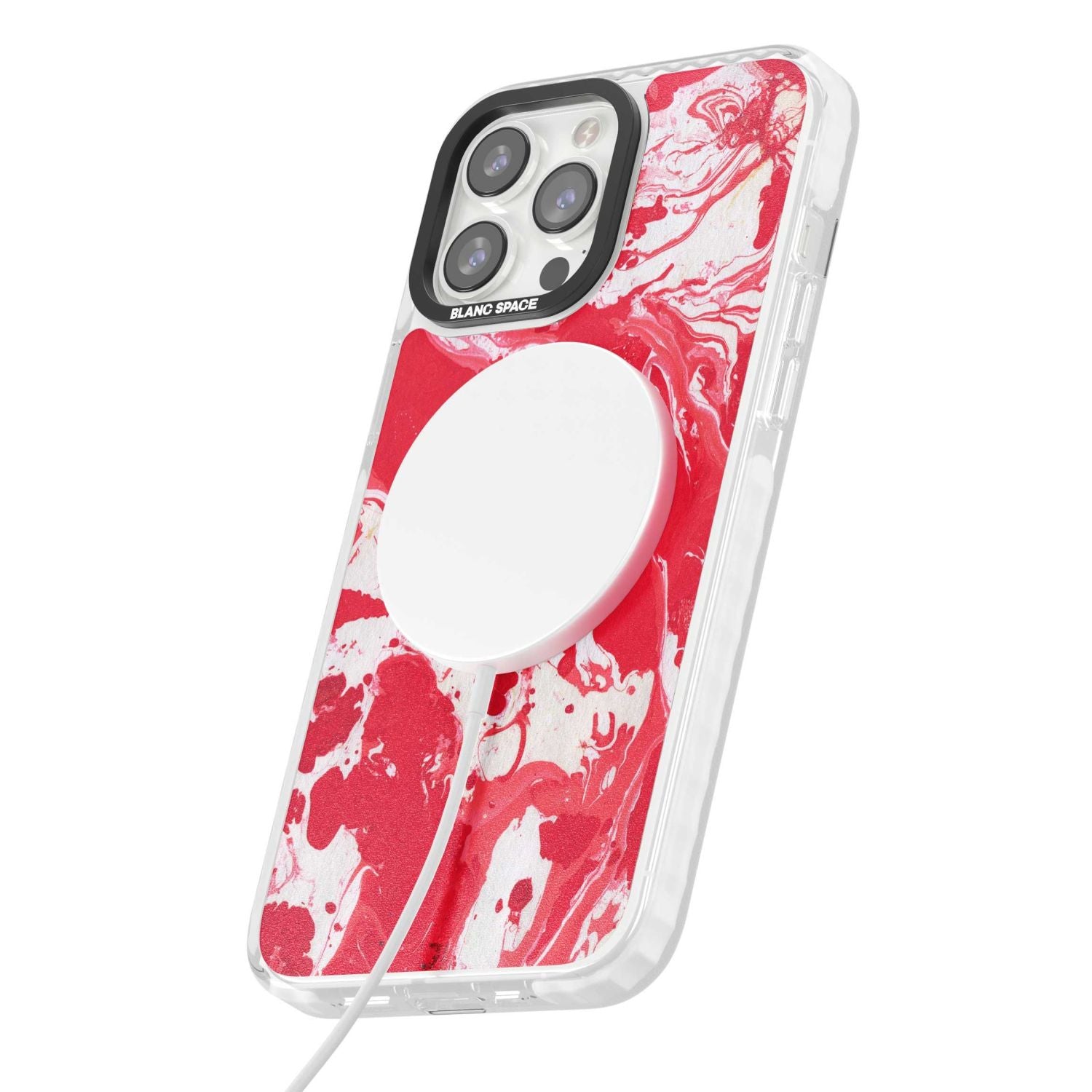 Red & White Marbled