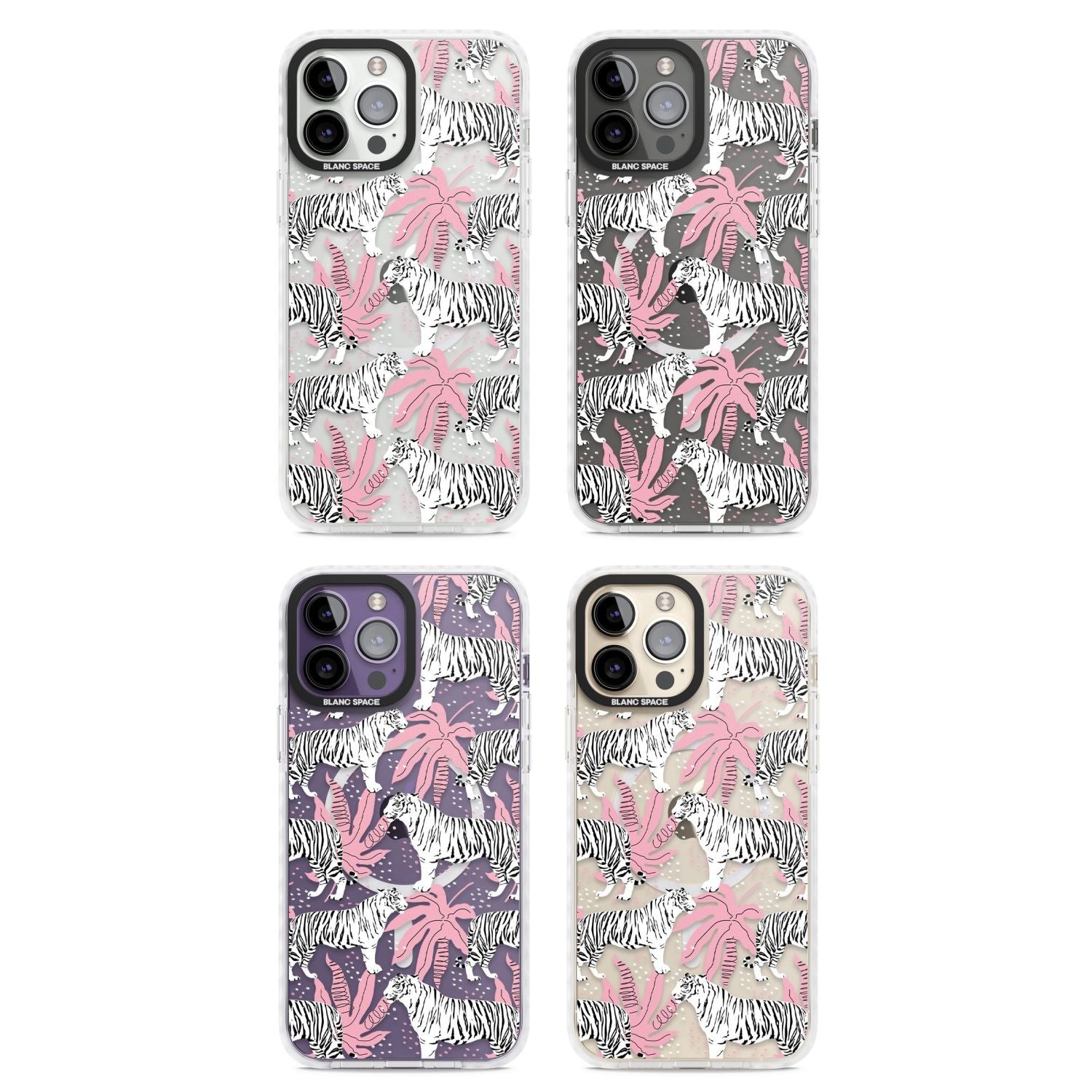 Pink & White Tropical Tigers