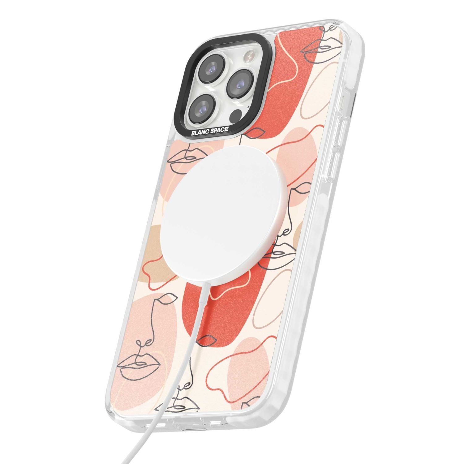 Abstract Face Line Art