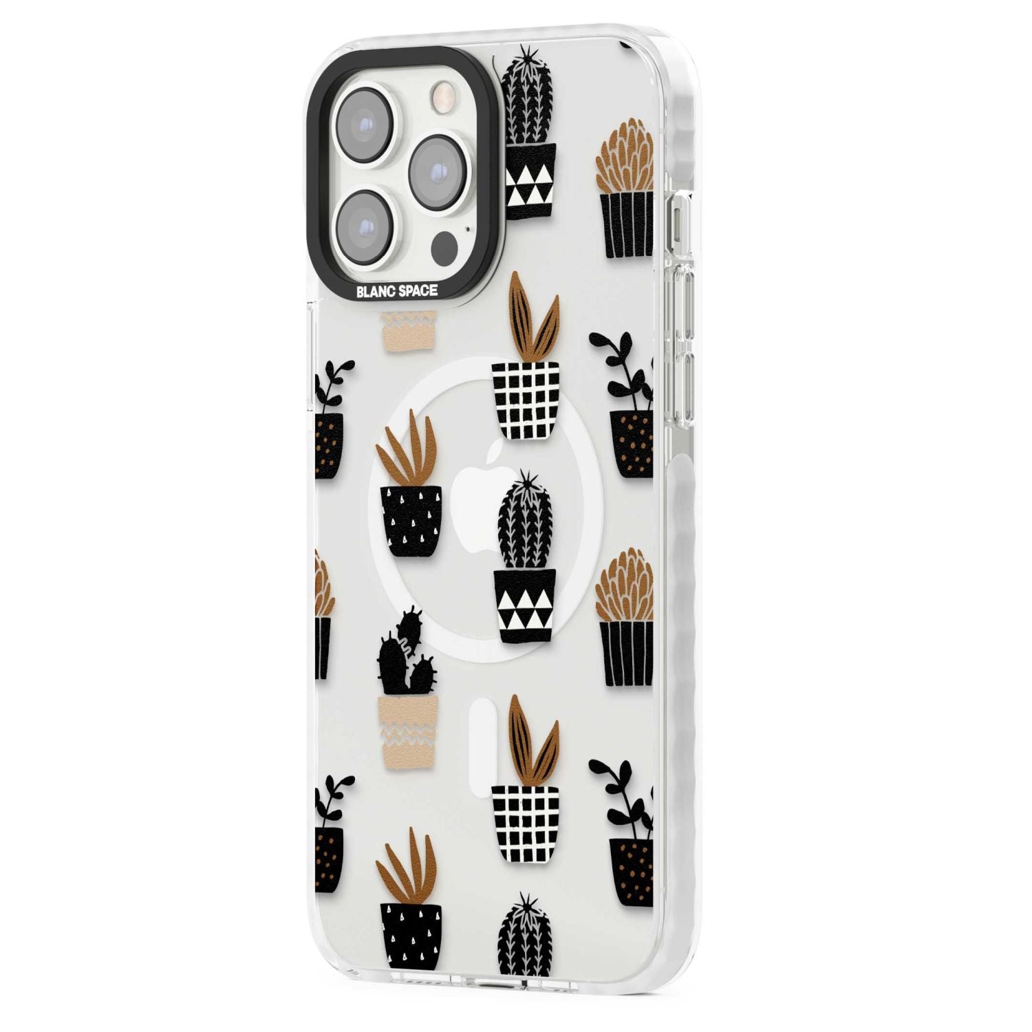 Large Mixed Plants Pattern Clear