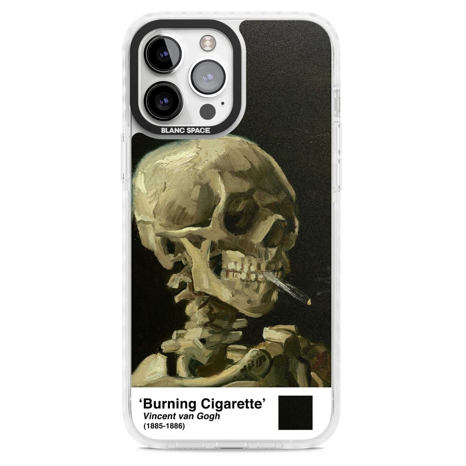 Skull Of A Skeleton With Burning Cigarette