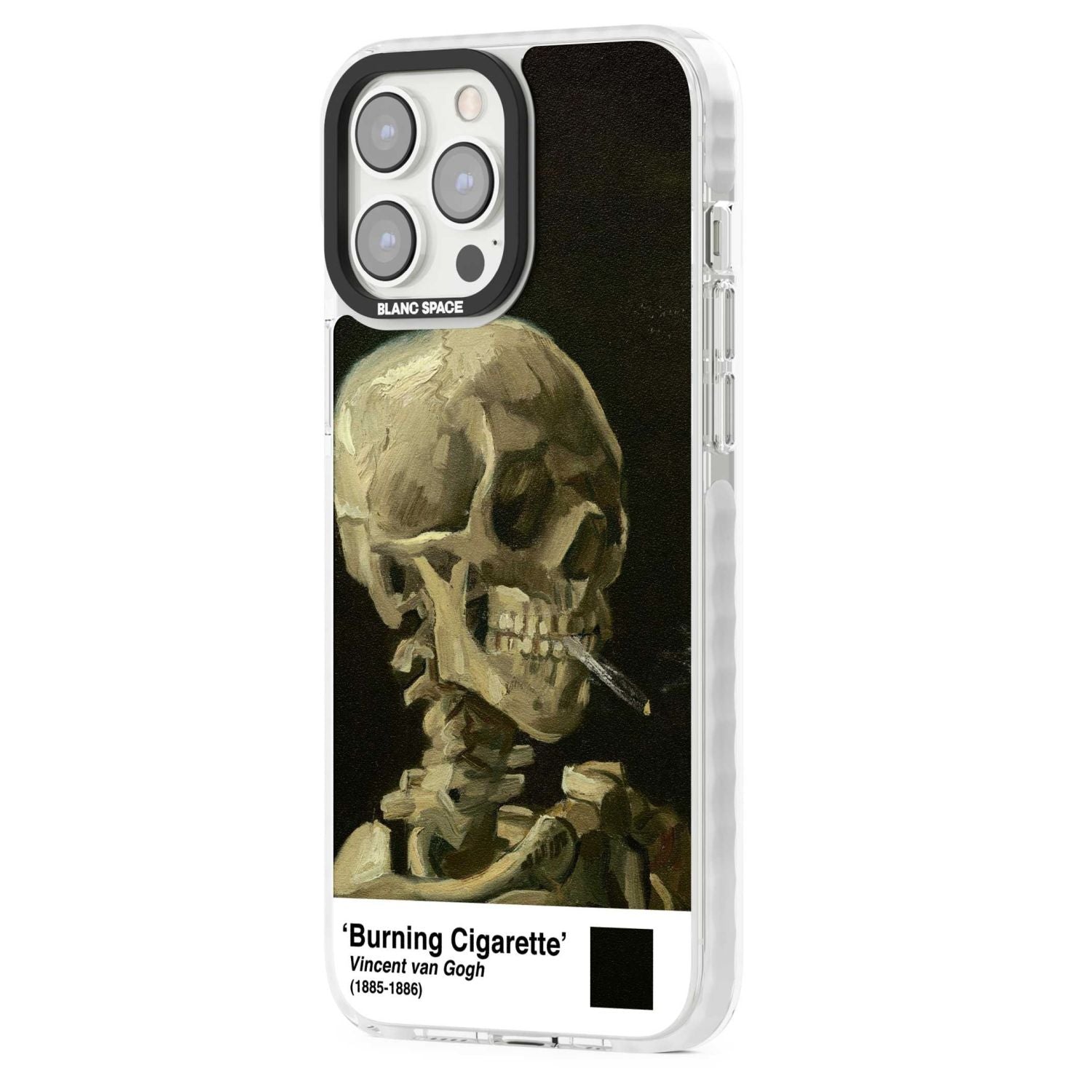 Skull Of A Skeleton With Burning Cigarette