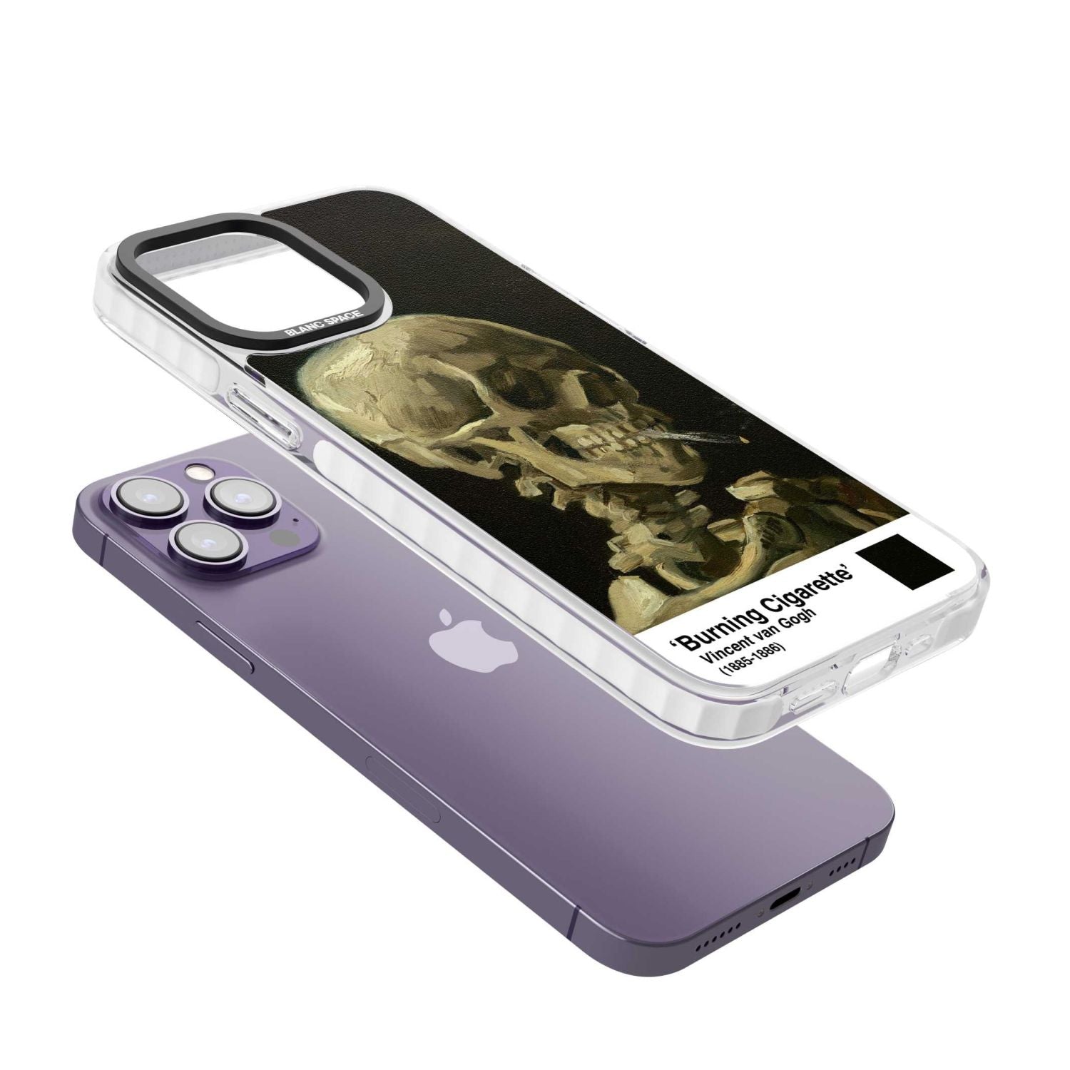 Skull Of A Skeleton With Burning Cigarette