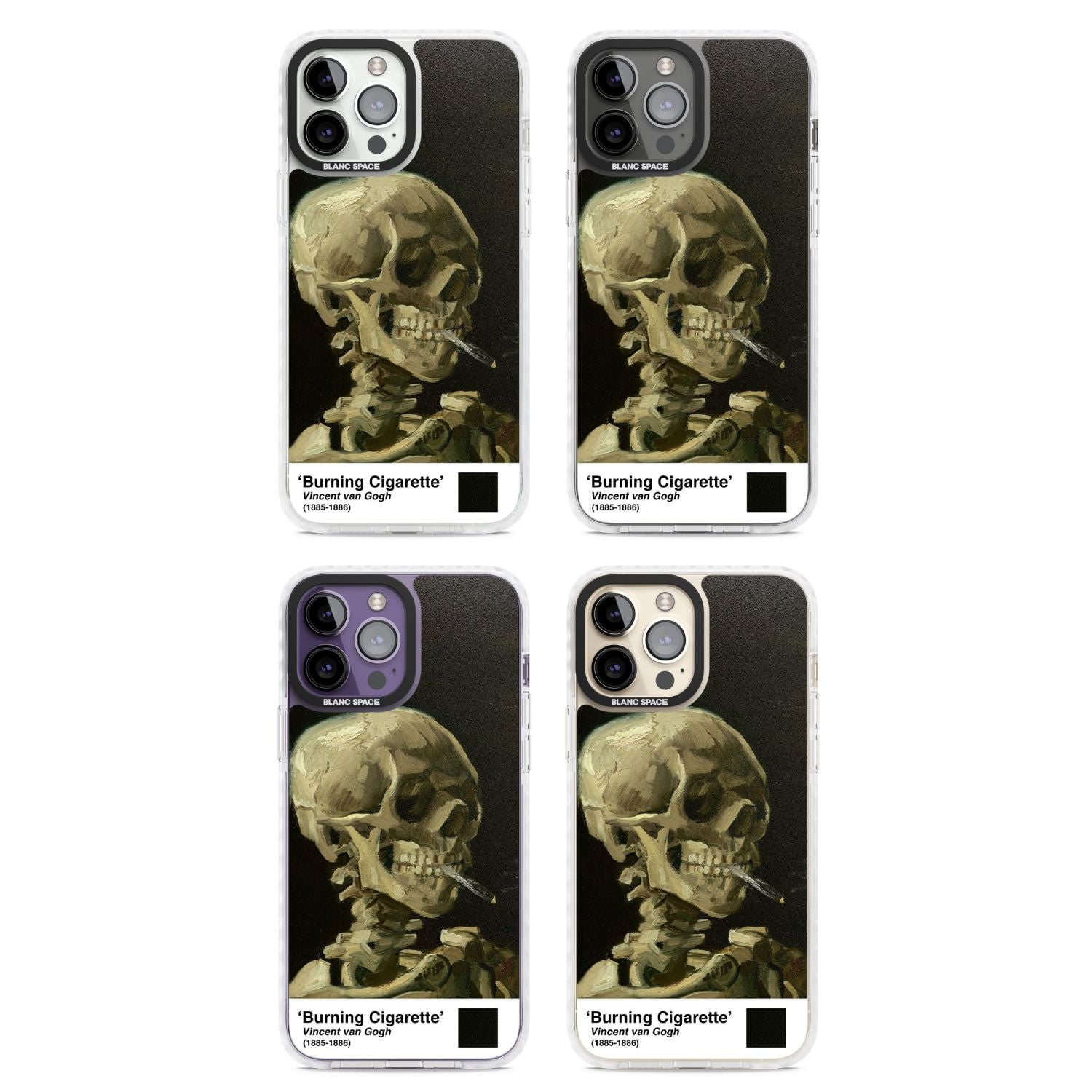 Skull Of A Skeleton With Burning Cigarette