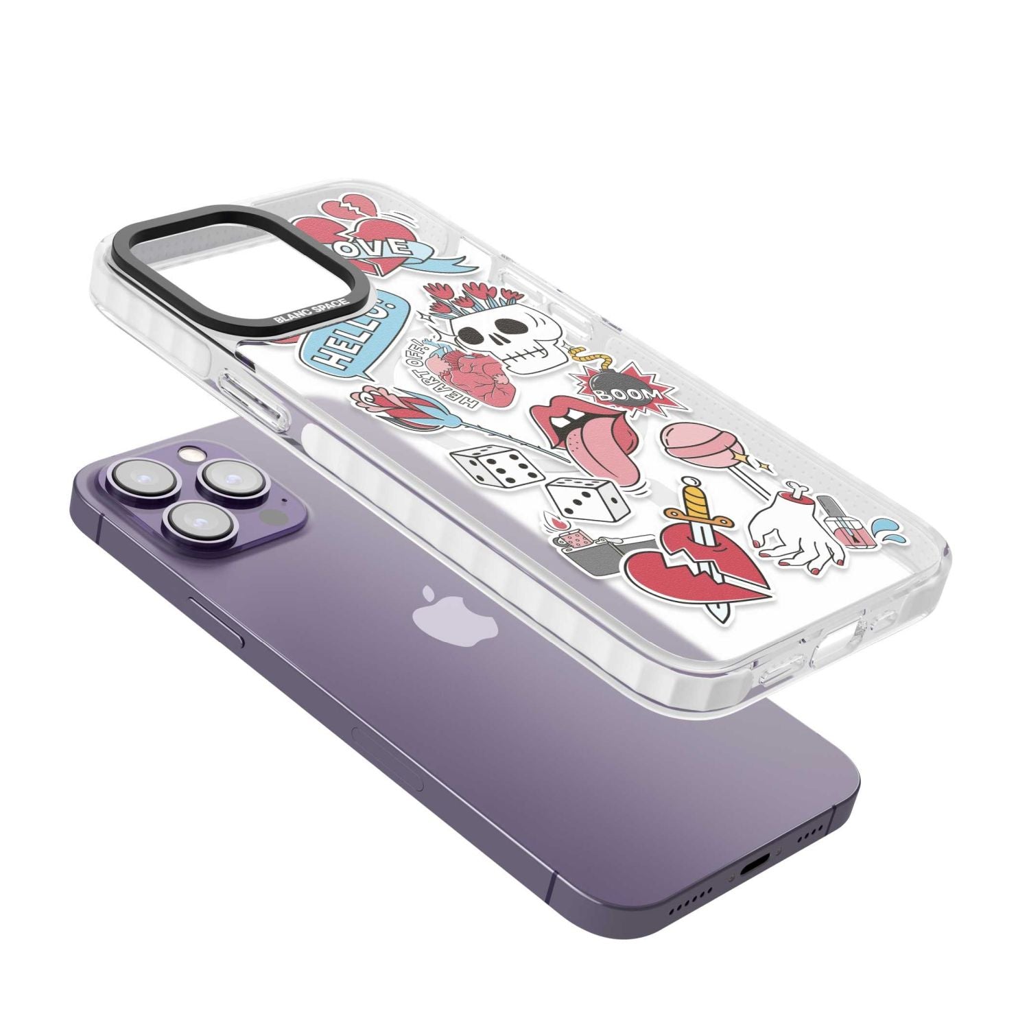 Skull & Flowers Stickers