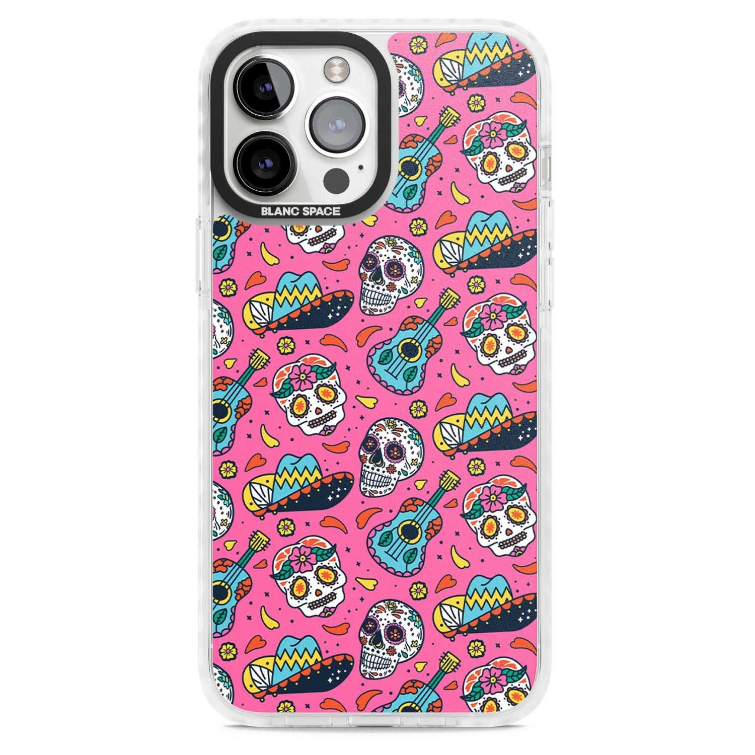 Pink Day Of The Dead Pattern