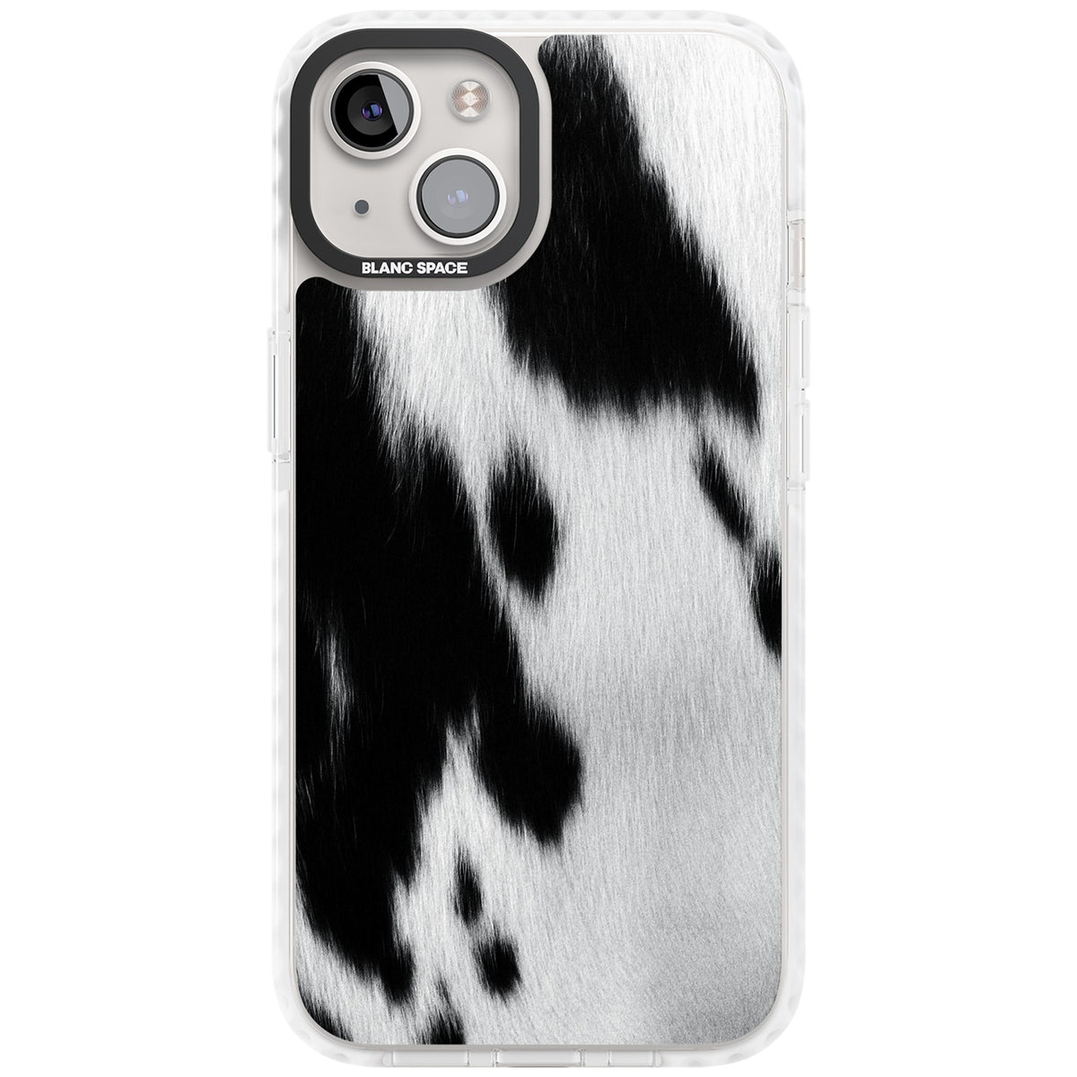 Cowhide iPhone 12 / 12 Pro / iPhone 13 / iPhone 14 / iPhone 14 Plus / iPhone 15 / iPhone 15 Plus Impact Clear Phone Case front