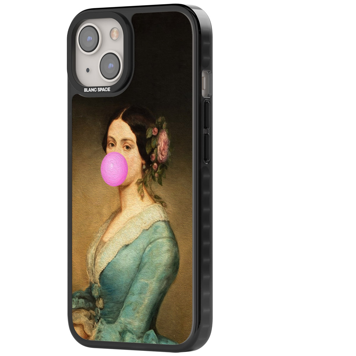 Duchess Bubble iPhone 12 / 12 Pro / iPhone 13 / iPhone 14 / iPhone 14 Plus / iPhone 15 / iPhone 15 Plus Impact Black Phone Case side