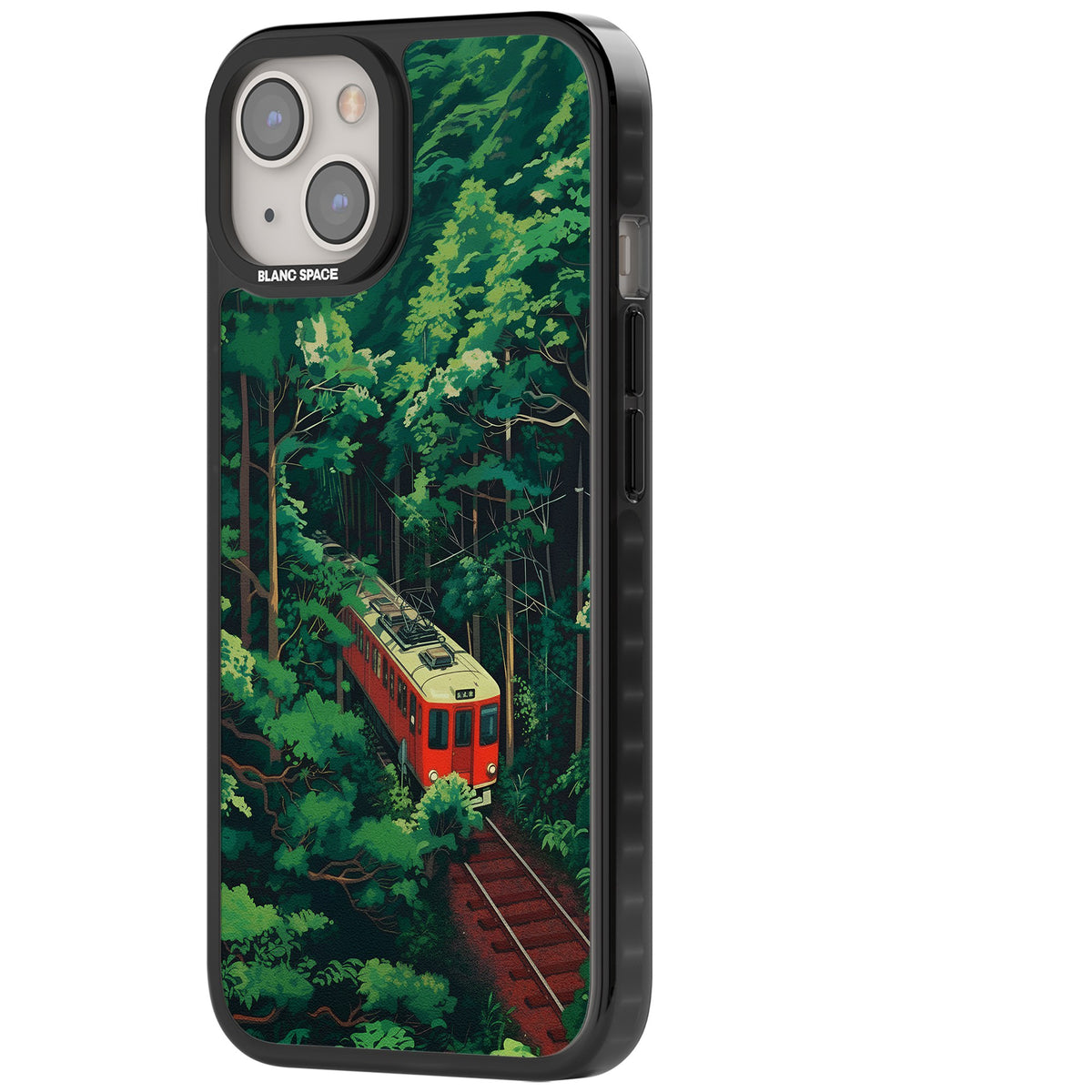 Railway In Toyama iPhone 12 / 12 Pro / iPhone 13 / iPhone 14 / iPhone 14 Plus / iPhone 15 / iPhone 15 Plus Impact Black Phone Case side