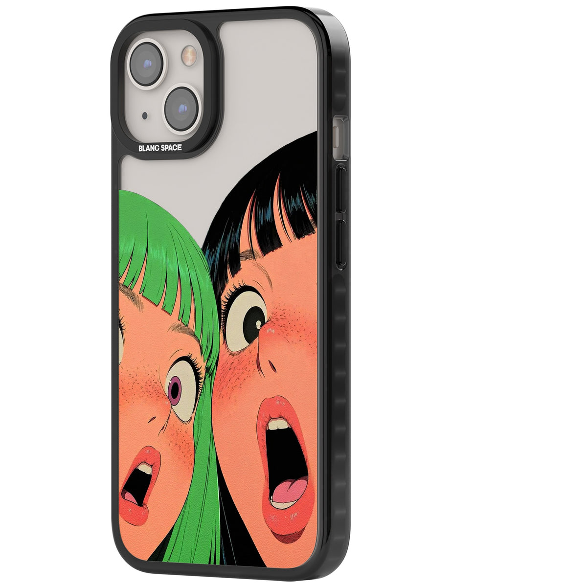 Gasp iPhone 12 / 12 Pro / iPhone 13 / iPhone 14 / iPhone 14 Plus / iPhone 15 / iPhone 15 Plus Impact Black Phone Case side
