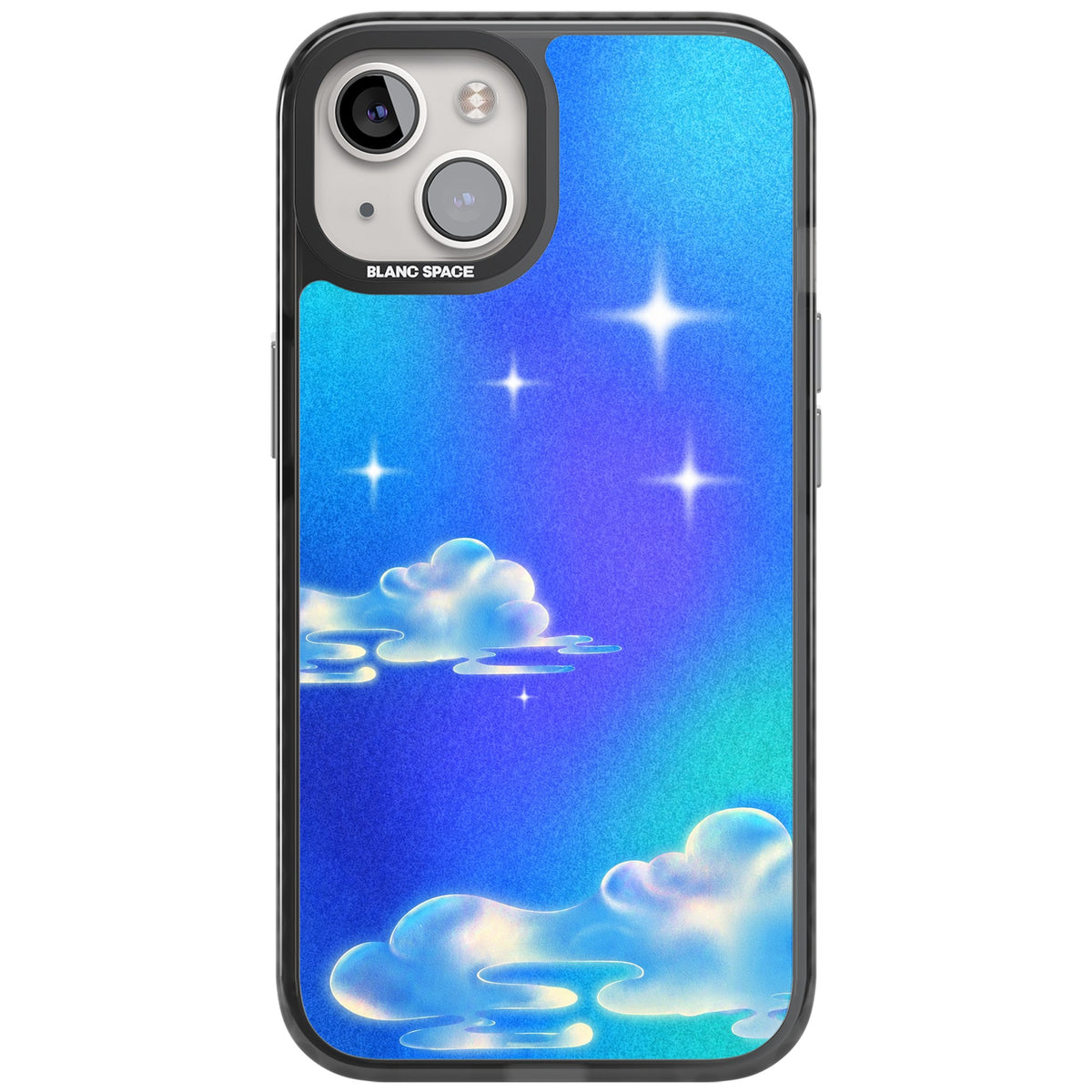 Aurora iPhone 12 / 12 Pro / iPhone 13 / iPhone 14 / iPhone 14 Plus / iPhone 15 / iPhone 15 Plus Impact Black Phone Case front