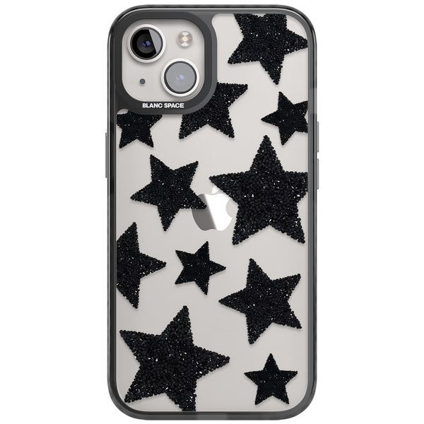 Beaded Black Stars