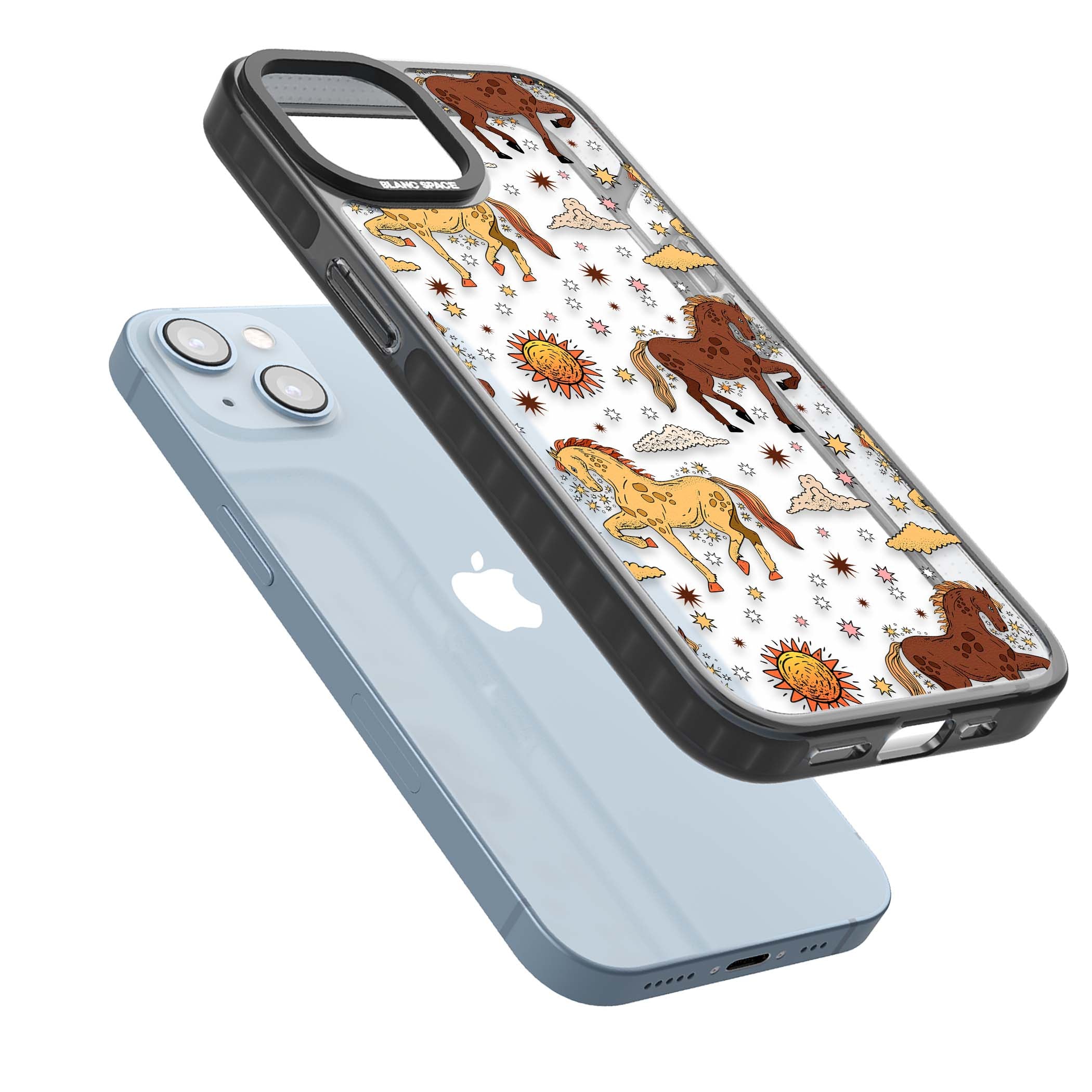 Elevate Your Phone'S Style With This Boho Celestial Sun & Eye Phone Case, Featuring A Mystical Blend Of Suns, All-Seeing Eyes, Butterflies, Stars, And