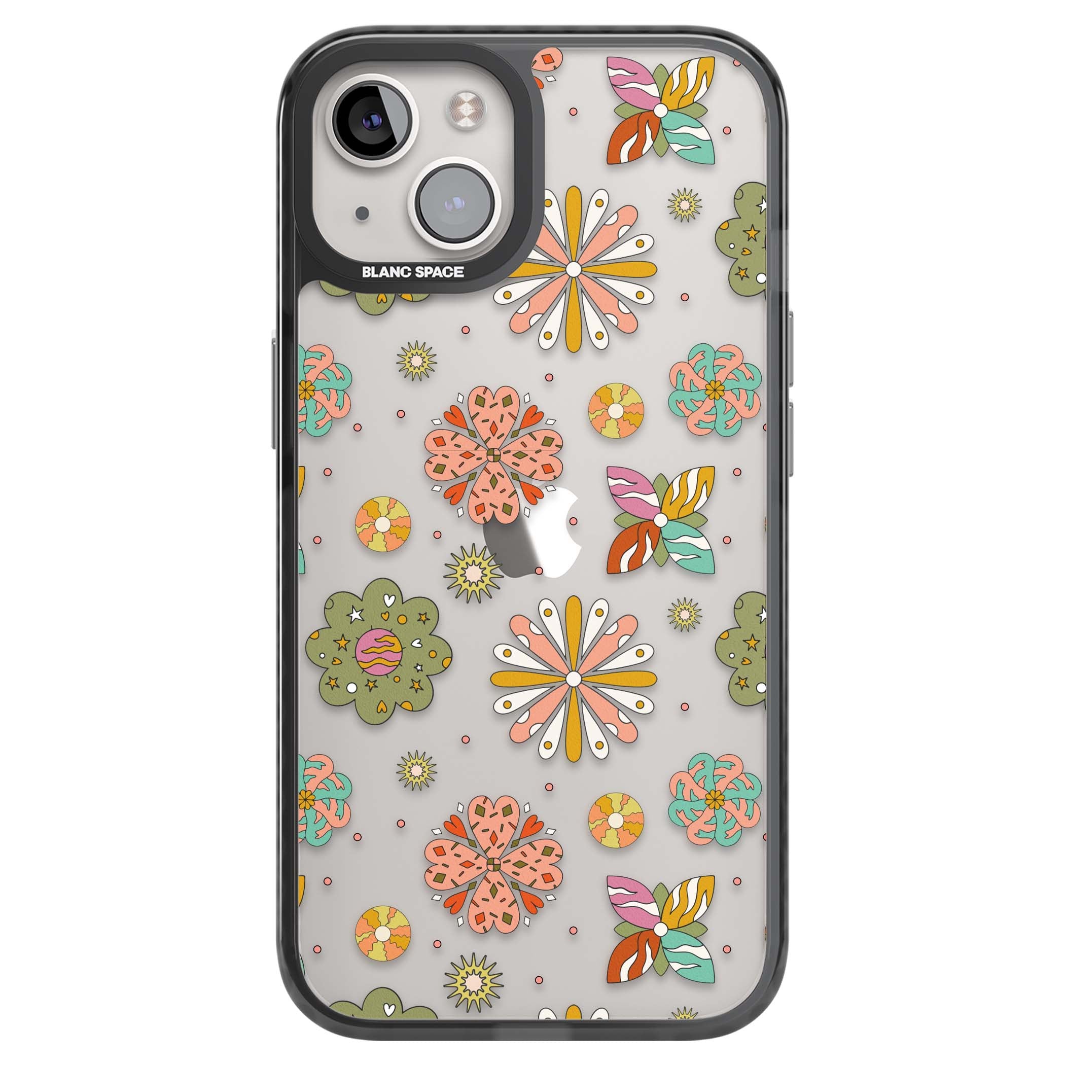 Elevate Your Phone'S Style With This Boho Celestial Sun & Eye Phone Case, Featuring A Mystical Blend Of Suns, All-Seeing Eyes, Butterflies, Stars, And