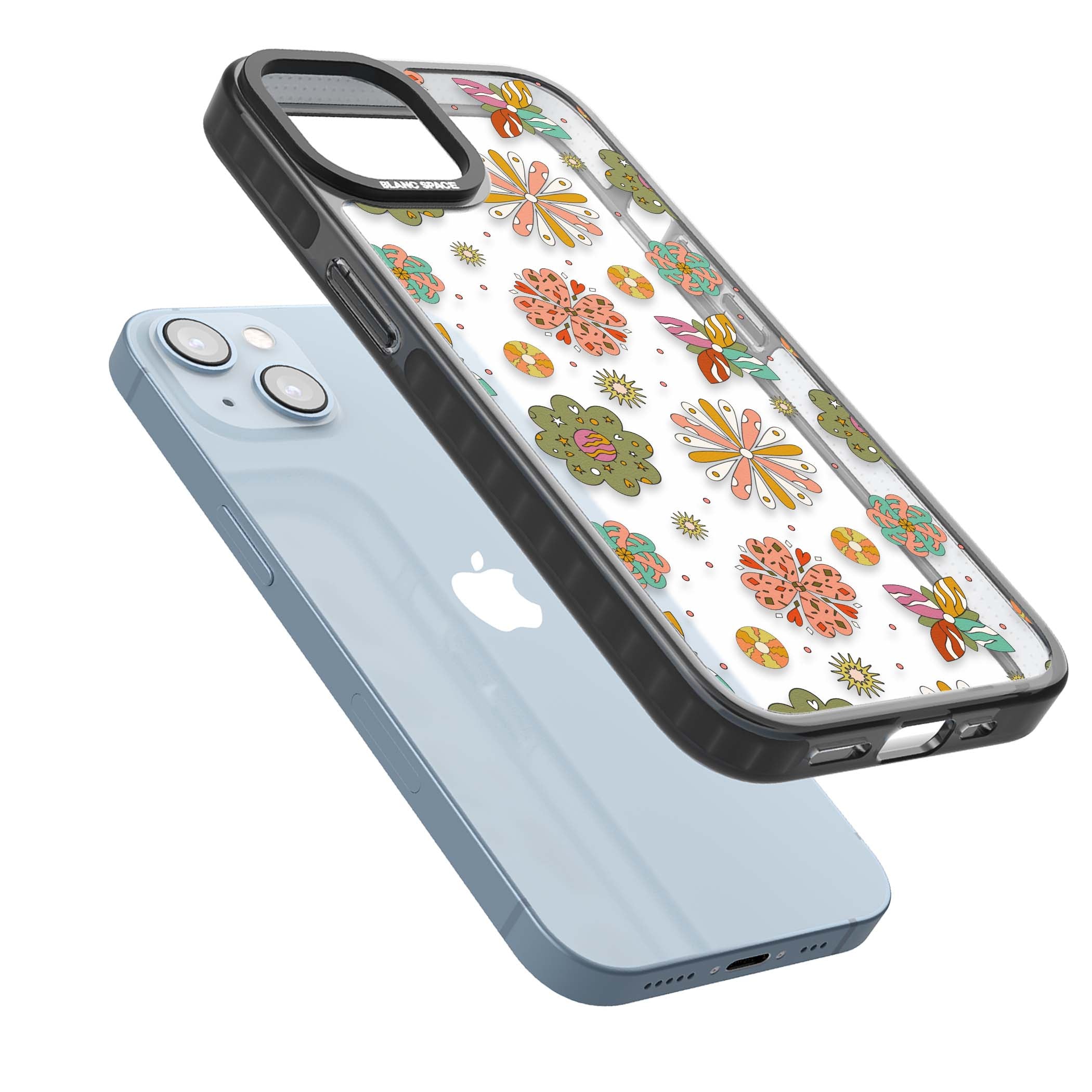 Elevate Your Phone'S Style With This Boho Celestial Sun & Eye Phone Case, Featuring A Mystical Blend Of Suns, All-Seeing Eyes, Butterflies, Stars, And