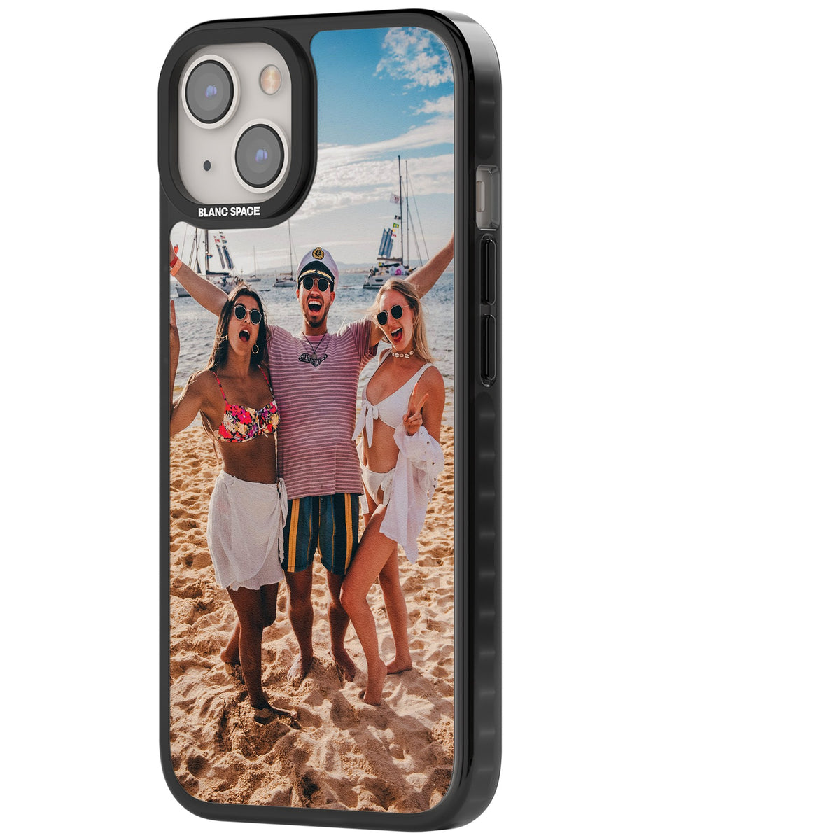 Personalised Photo iPhone 12 / 12 Pro / iPhone 13 / iPhone 14 / iPhone 14 Plus / iPhone 15 / iPhone 15 Plus Impact Black Phone Case side