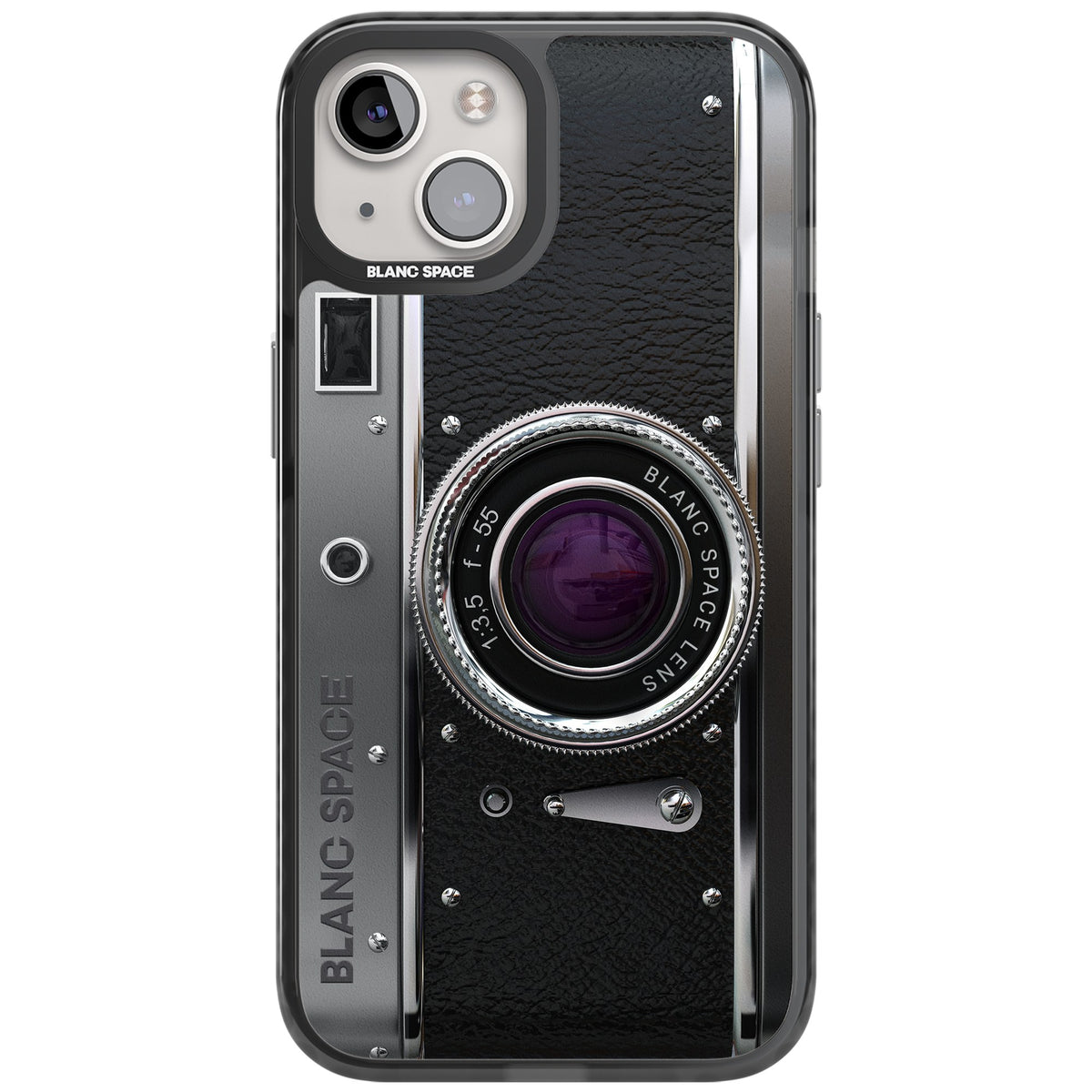 Vintage Classic Camera iPhone 12 / 12 Pro / iPhone 13 / iPhone 14 / iPhone 14 Plus / iPhone 15 / iPhone 15 Plus Impact Black Phone Case front