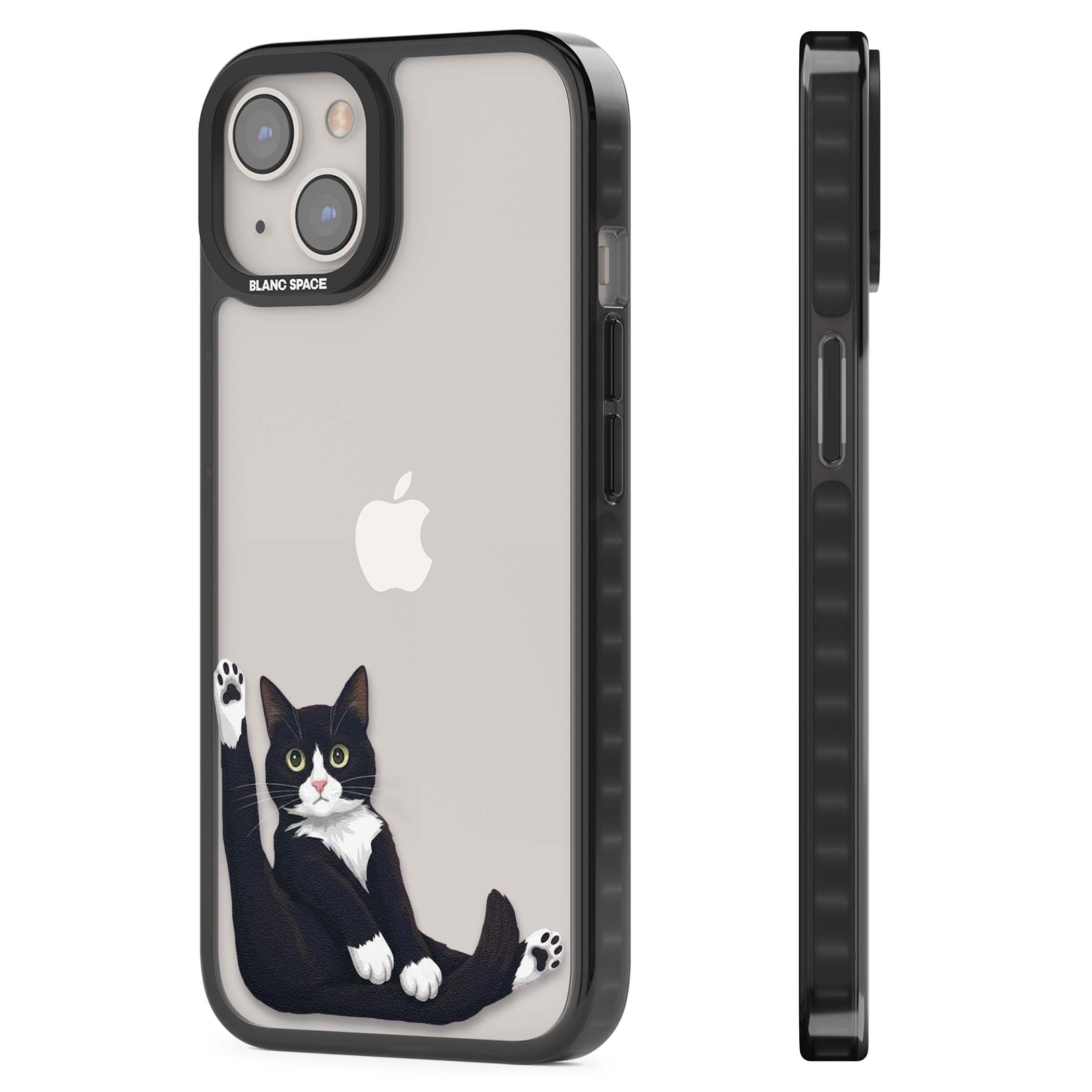 Mid-Groom Cat animals iPhone case | Black Impact case for iPhone 13, iPhone 14, iPhone 15