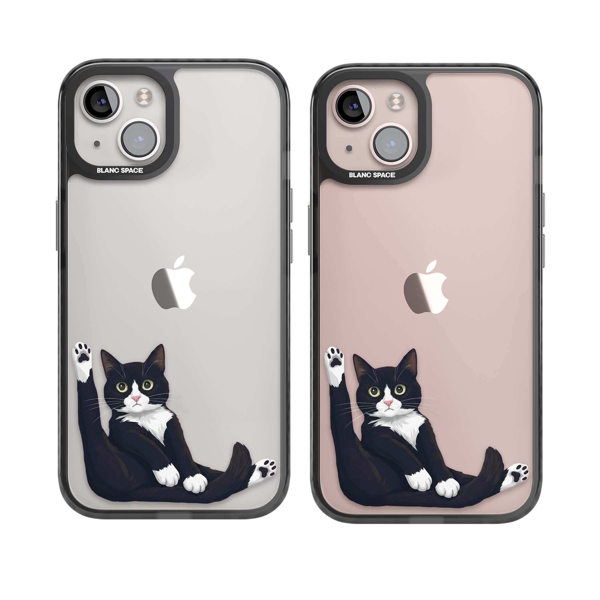 Mid-Groom Cat animals iPhone case | Black Impact case for iPhone 13, iPhone 14, iPhone 15